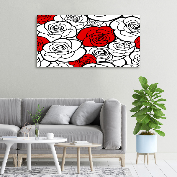 Nowoczesny obraz na płótnie zdjęcie Róże