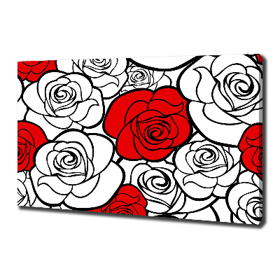 Schilderij op canvas Rozen