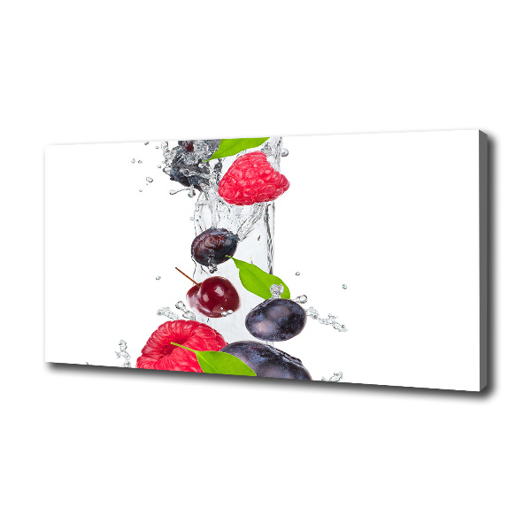 Schilderij op canvas Fruit en water