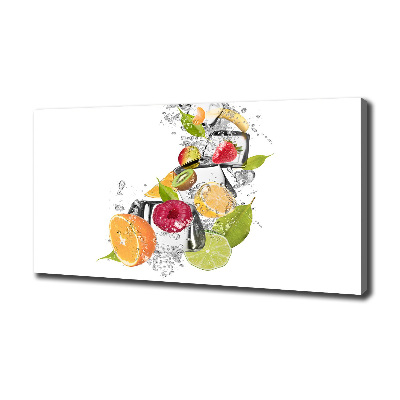 Foto canvas Fruit met ijs
