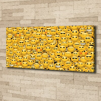 Schilderij op canvas Emoticons