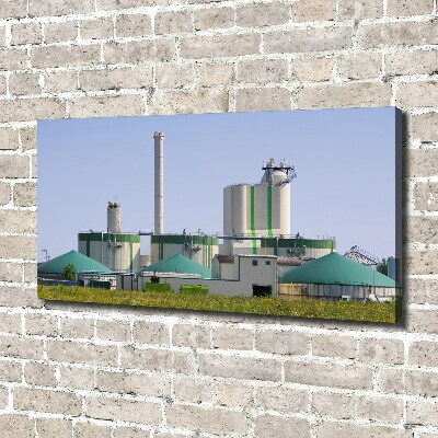 Foto canvas Biogasinstallatie