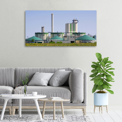 Foto canvas Biogasinstallatie