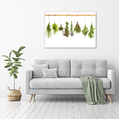 Foto op canvas Kruiden aan een touwtje