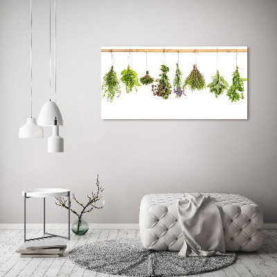 Foto op canvas Kruiden aan een touwtje