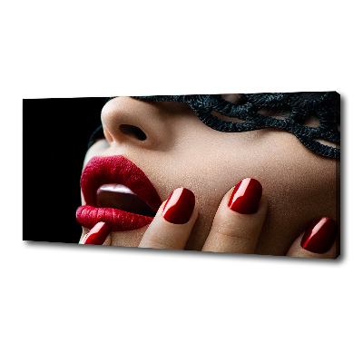 Foto canvas Kanten masker