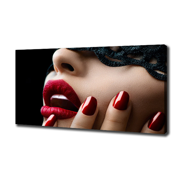 Foto canvas Kanten masker