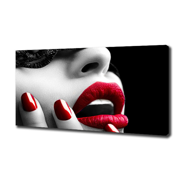 Foto op canvas Kanten masker