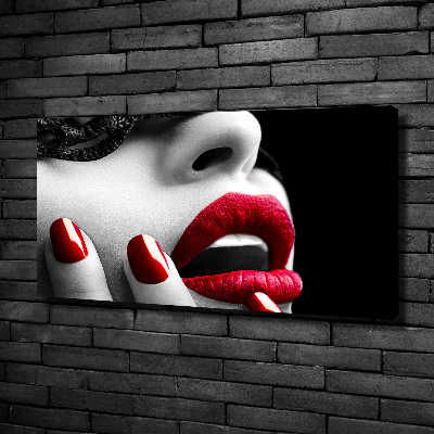 Foto op canvas Kanten masker