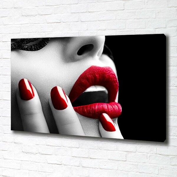 Foto op canvas Kanten masker