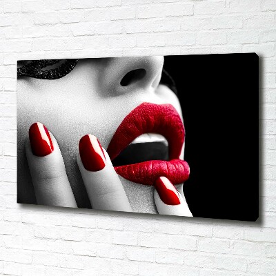 Foto op canvas Kanten masker