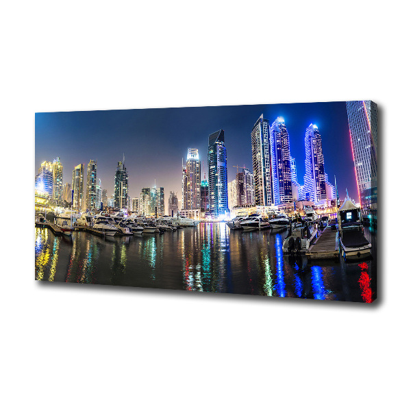 Foto op canvas Dubai 's nachts