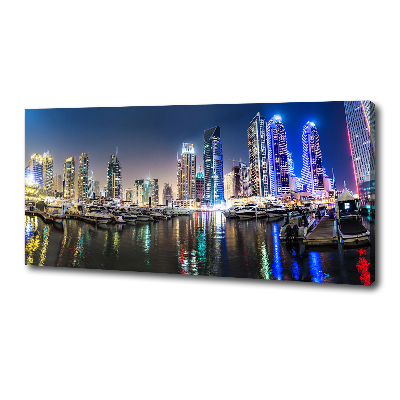 Foto op canvas Dubai 's nachts