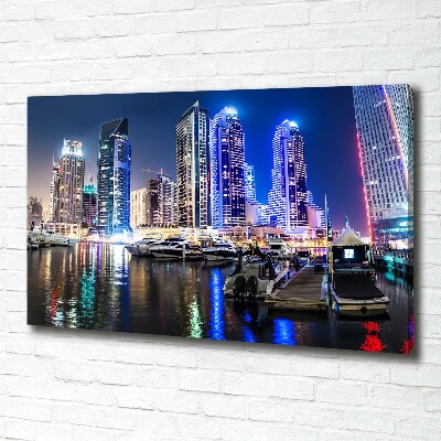 Foto op canvas Dubai 's nachts