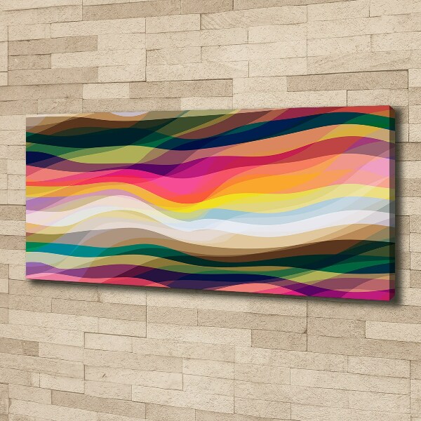 Schilderij op canvas Abstracte golven