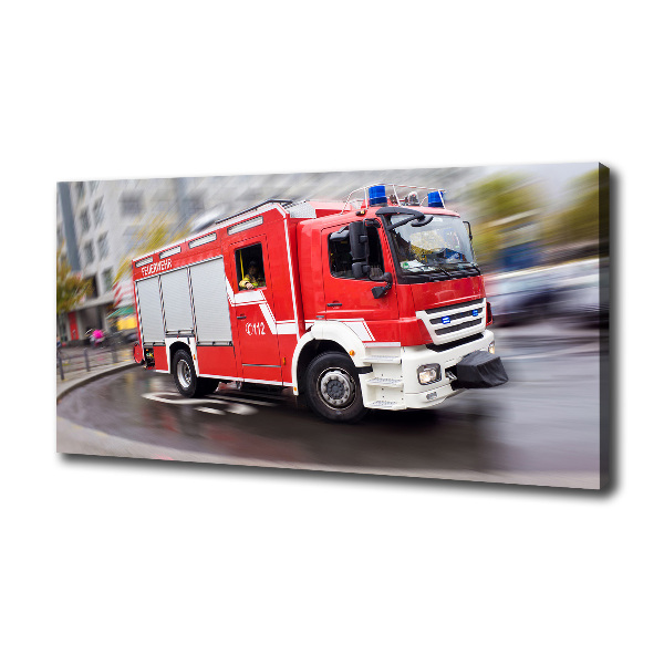 Foto canvas Brandweerwagen