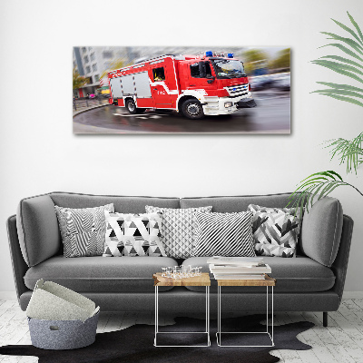 Foto canvas Brandweerwagen