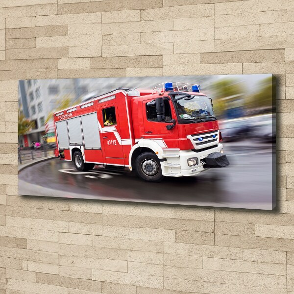 Foto canvas Brandweerwagen
