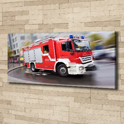 Foto canvas Brandweerwagen