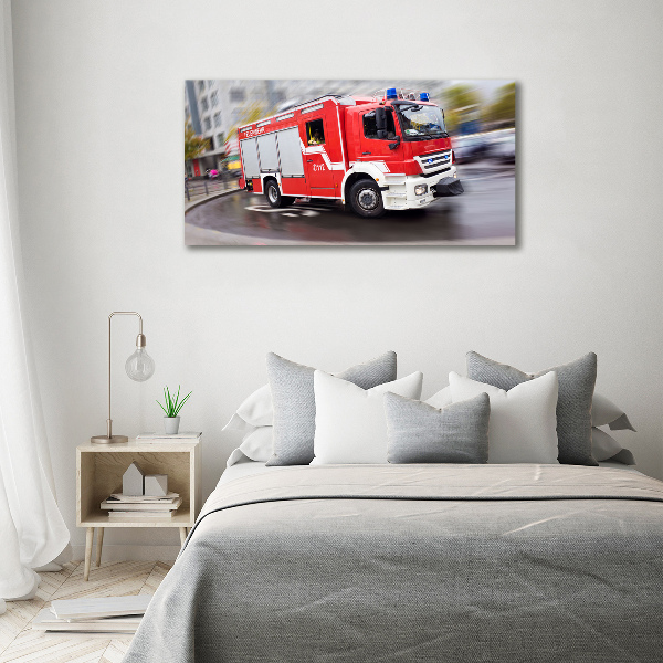 Foto canvas Brandweerwagen