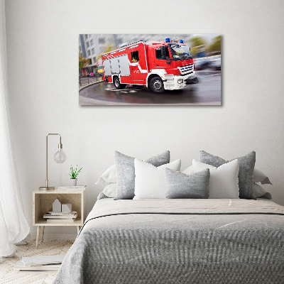Foto canvas Brandweerwagen