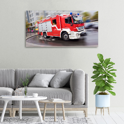 Foto canvas Brandweerwagen