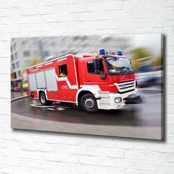 Foto canvas Brandweerwagen