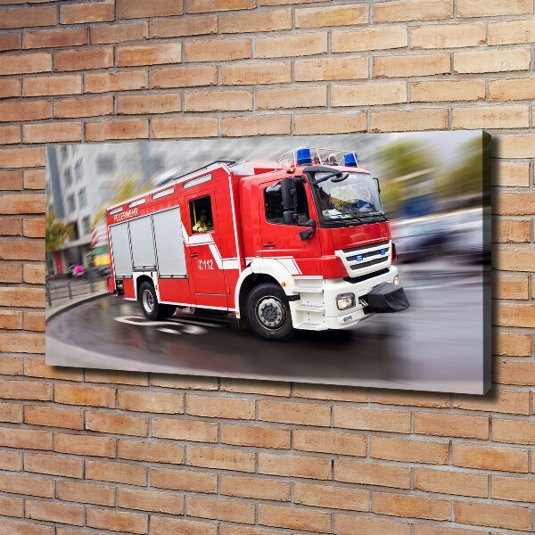 Foto canvas Brandweerwagen