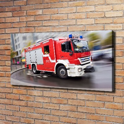 Foto canvas Brandweerwagen
