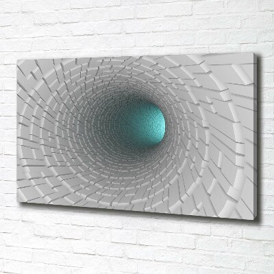 Canvas foto 3D-tunnel