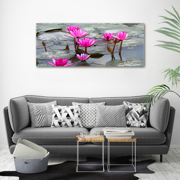Foto canvas Lotusbloem