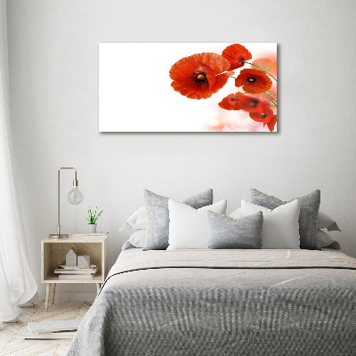 Schilderij op canvas Klaprozen