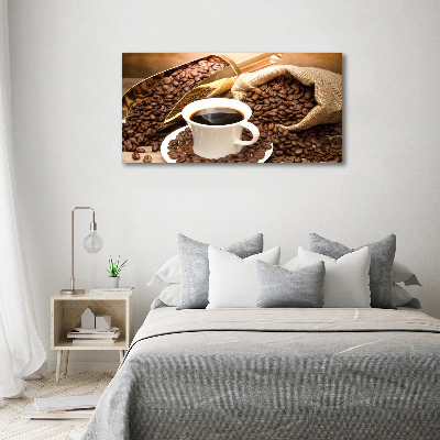 Foto op canvas Een kopje koffie