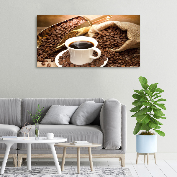 Foto op canvas Een kopje koffie