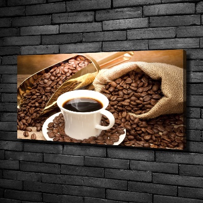 Foto op canvas Een kopje koffie