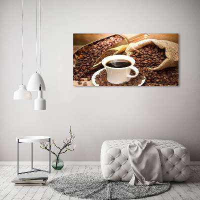 Foto op canvas Een kopje koffie