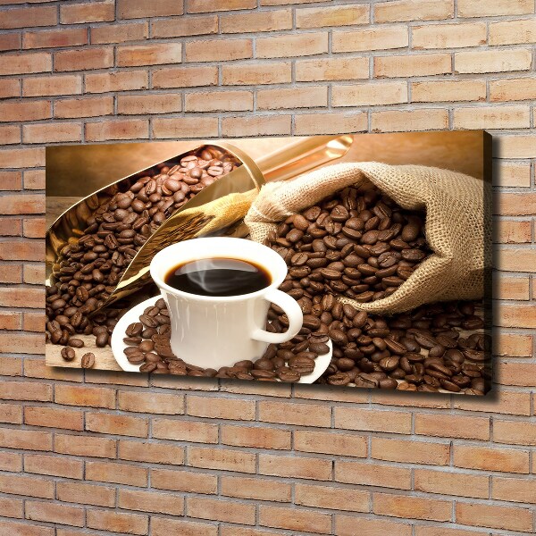 Foto op canvas Een kopje koffie