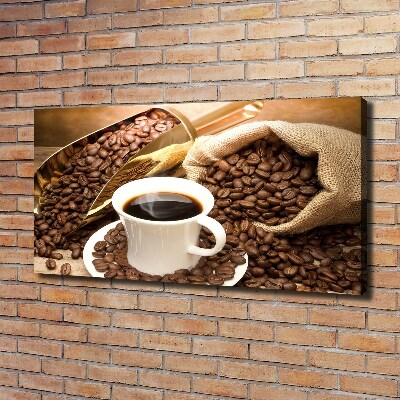 Foto op canvas Een kopje koffie