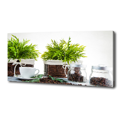 Canvas foto Koffiehuisthema