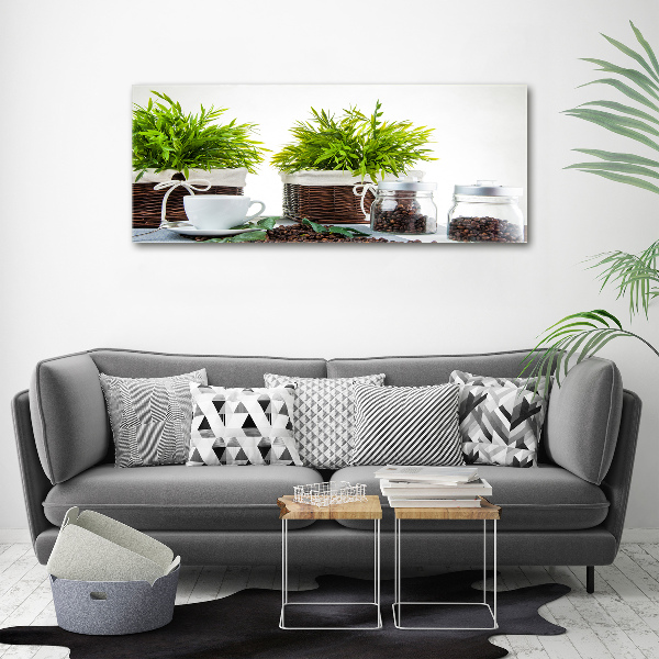 Canvas foto Koffiehuisthema