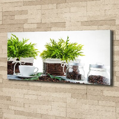 Canvas foto Koffiehuisthema