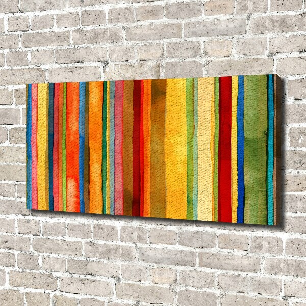 Schilderij op canvas Kleurrijke strepen