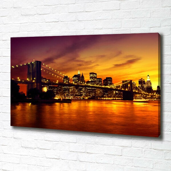 Foto canvas Brooklynbrug
