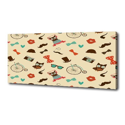 Canvas foto Hipsteruilen