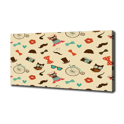 Canvas foto Hipsteruilen