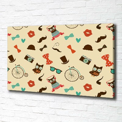 Canvas foto Hipsteruilen