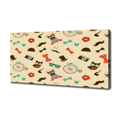 Canvas foto Hipsteruilen