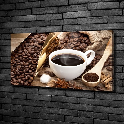 Foto op canvas Een kopje koffie
