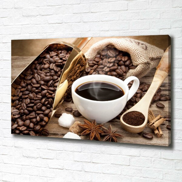 Foto op canvas Een kopje koffie