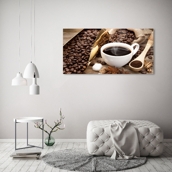 Foto op canvas Een kopje koffie